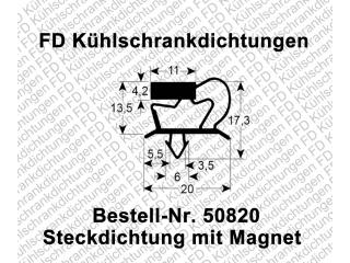 Steckdichtung mit Magnet
