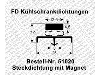 Steckdichtung mit Magnet
