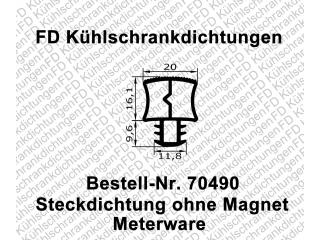 Steckdichtung ohne Magnet