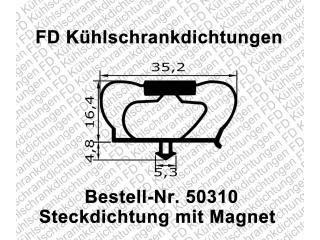 Steckdichtung mit Magnet