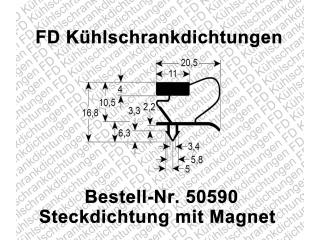 Steckdichtung mit Magnet