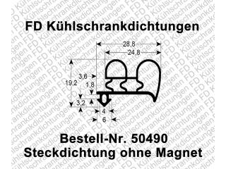 Steckdichtung ohne Magnet