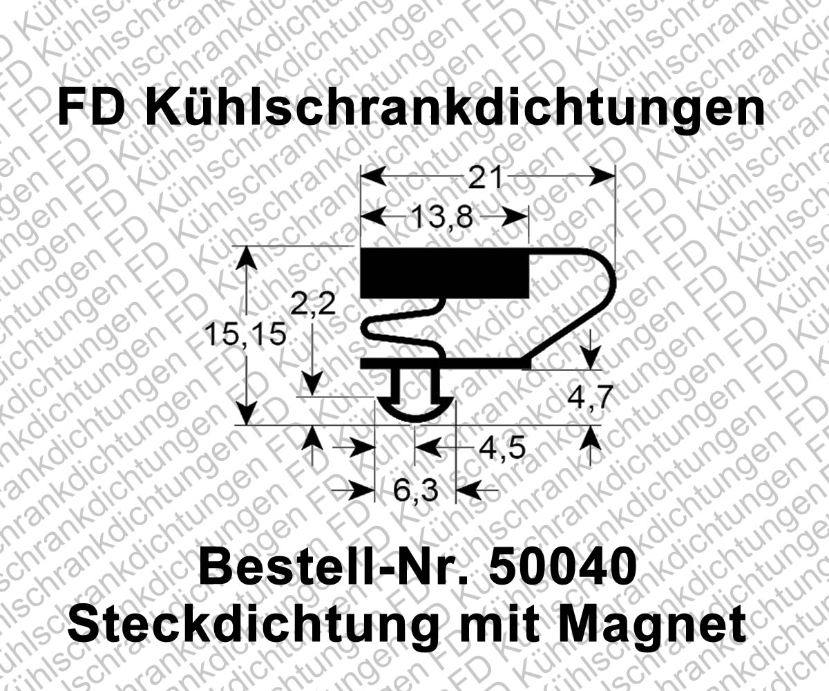Steckdichtung mit Magnet