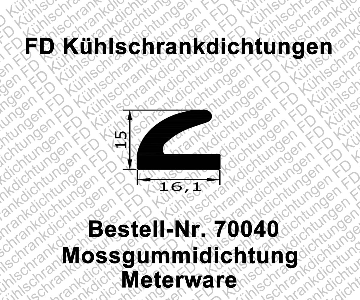 Moosgummidichtung Meterware
