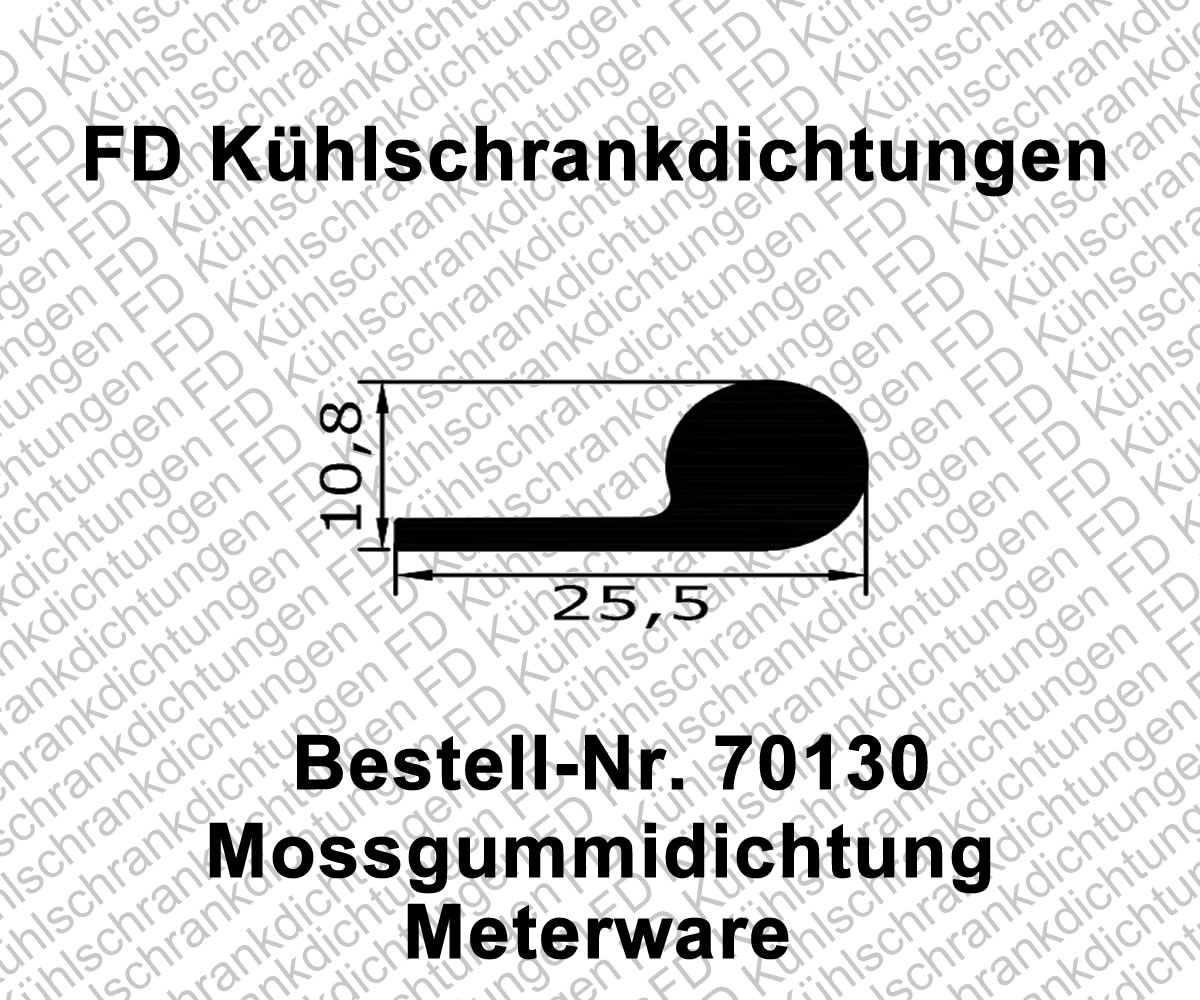 Moosgummidichtung Meterware