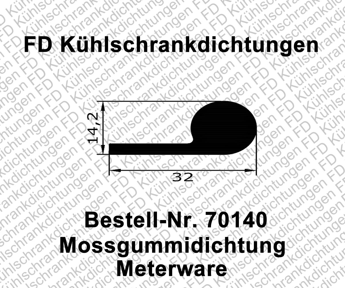 Moosgummidichtung Meterware