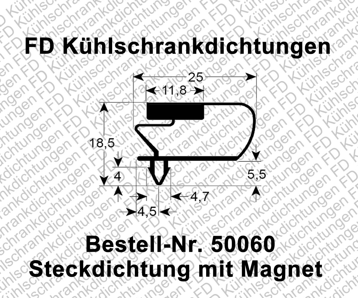 Steckdichtung mit Magnet