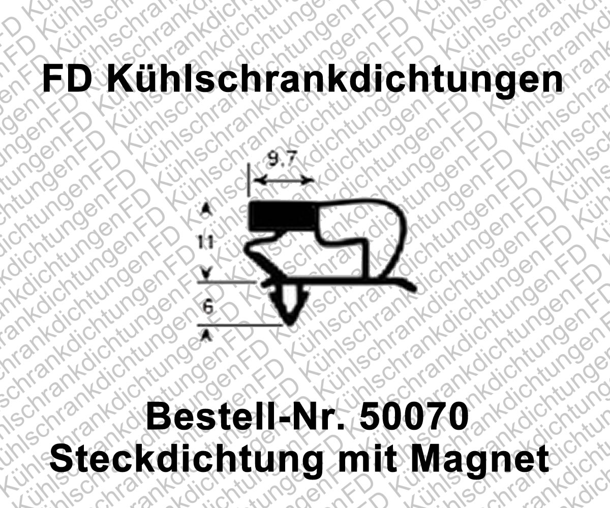 Steckdichtung mit Magnet