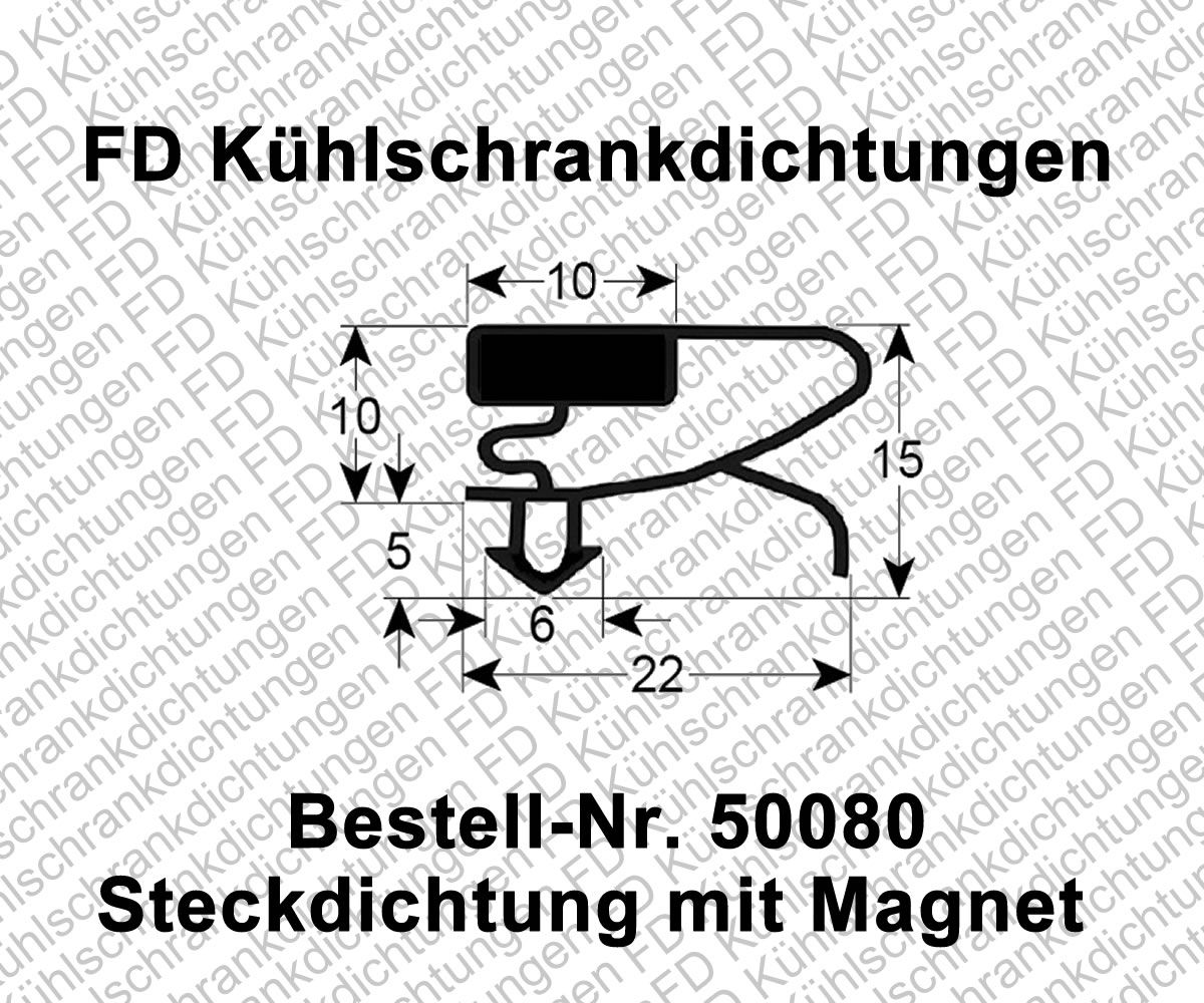Steckdichtung mit Magnet