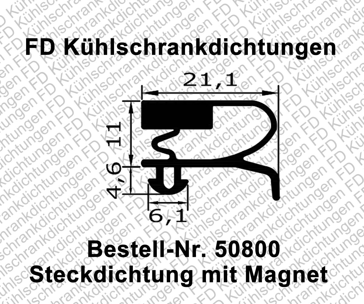 Steckdichtung mit Magnet