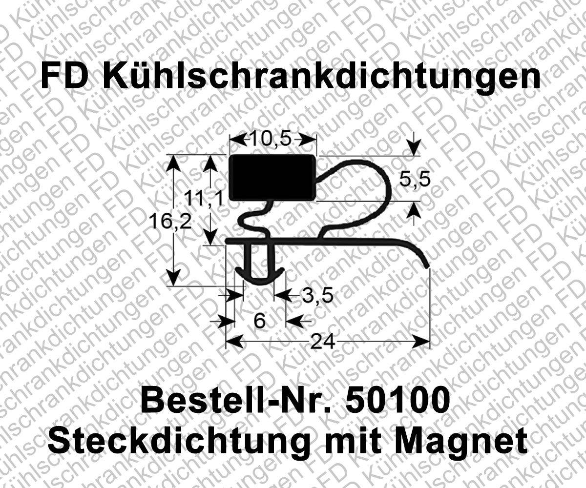Steckdichtung mit Magnet