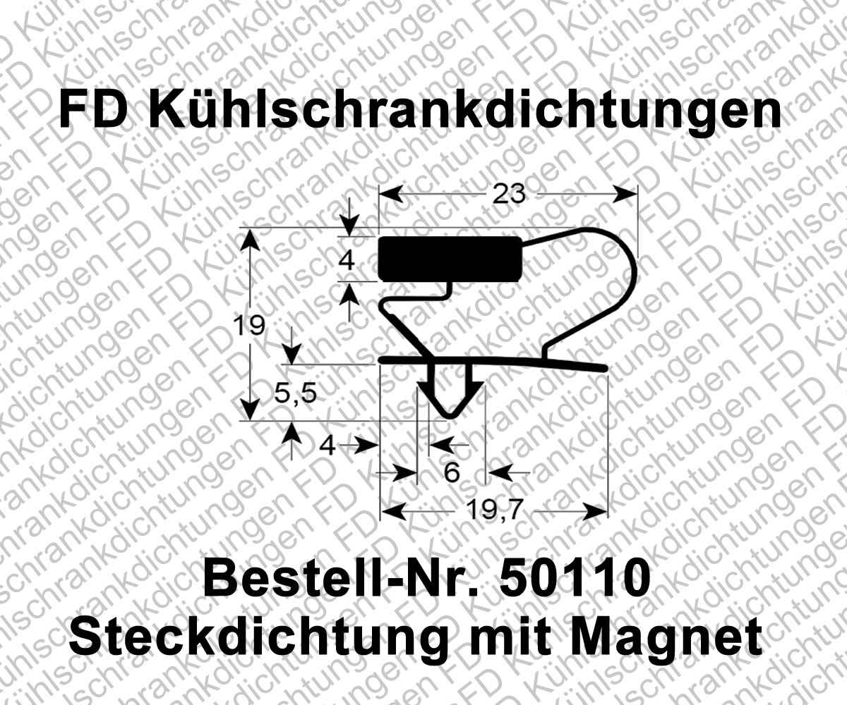 Steckdichtung mit Magnet