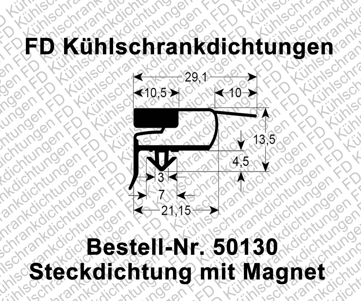 Steckdichtung mit Magnet