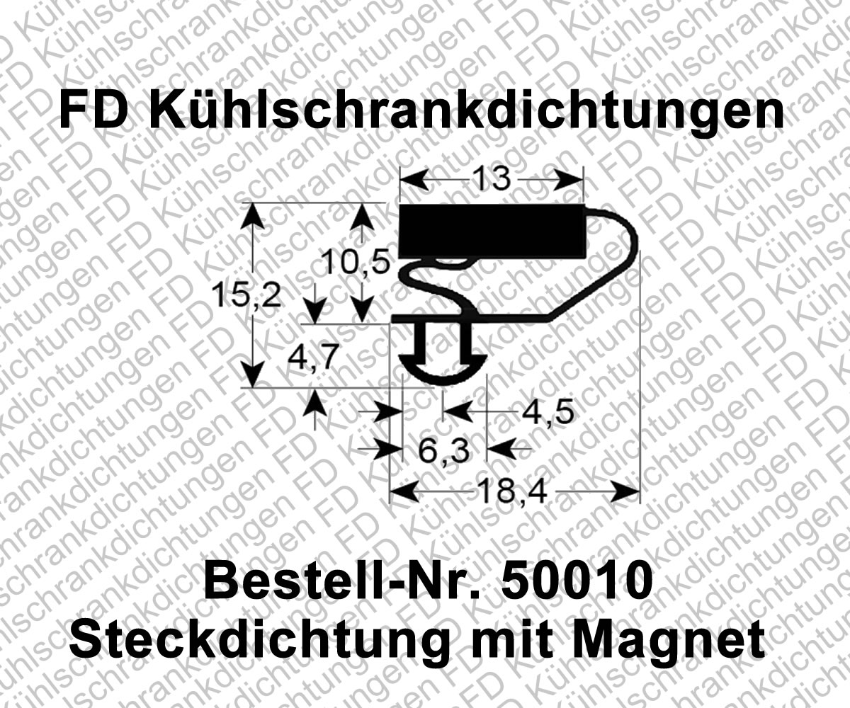 Steckdichtung mit Magnet