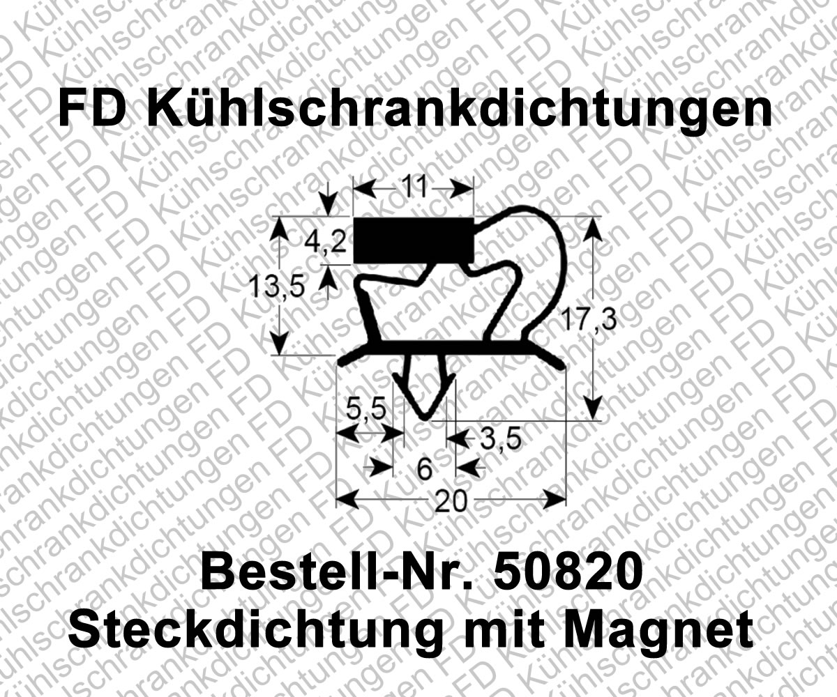 Steckdichtung mit Magnet