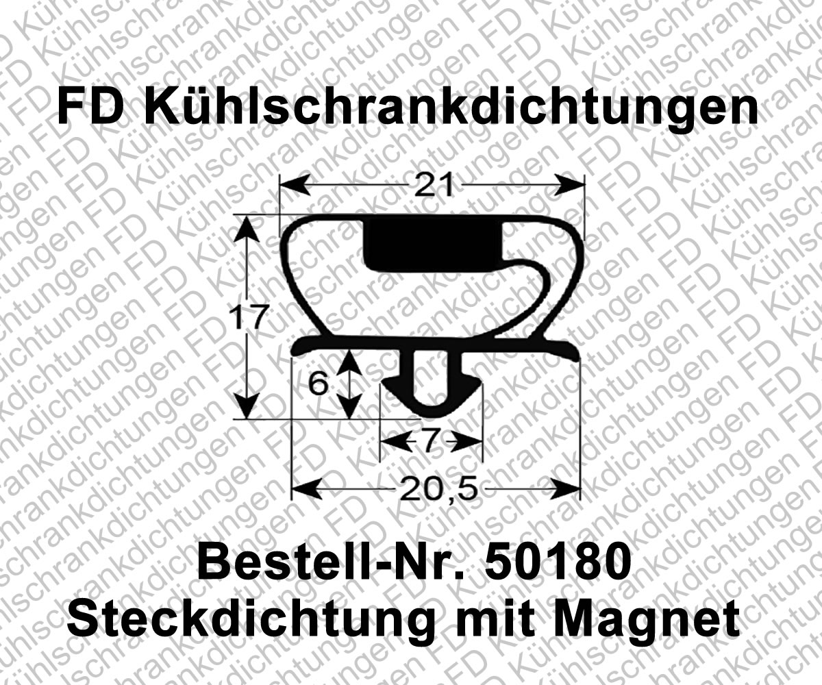 Steckdichtung mit Magnet