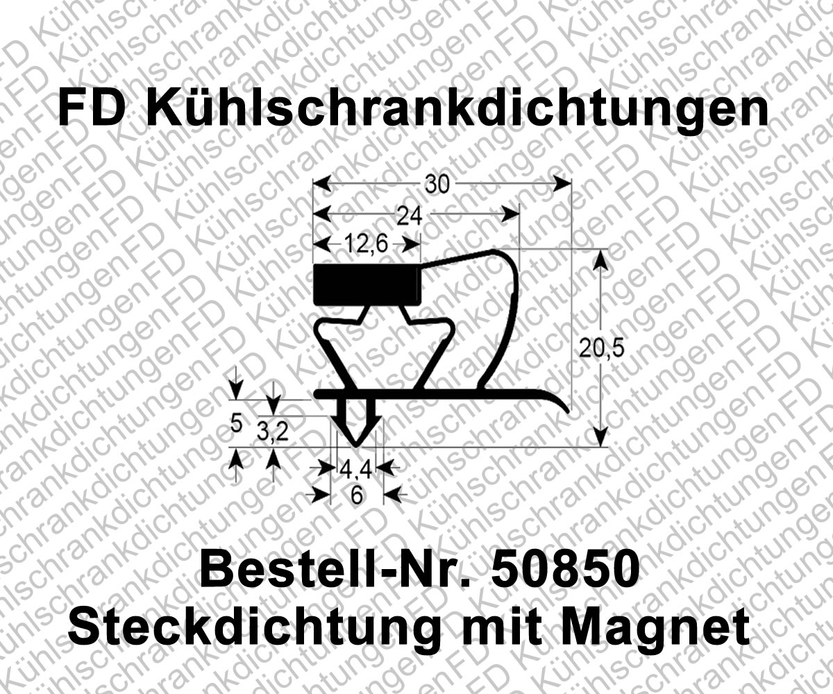 Steckdichtung mit Magnet