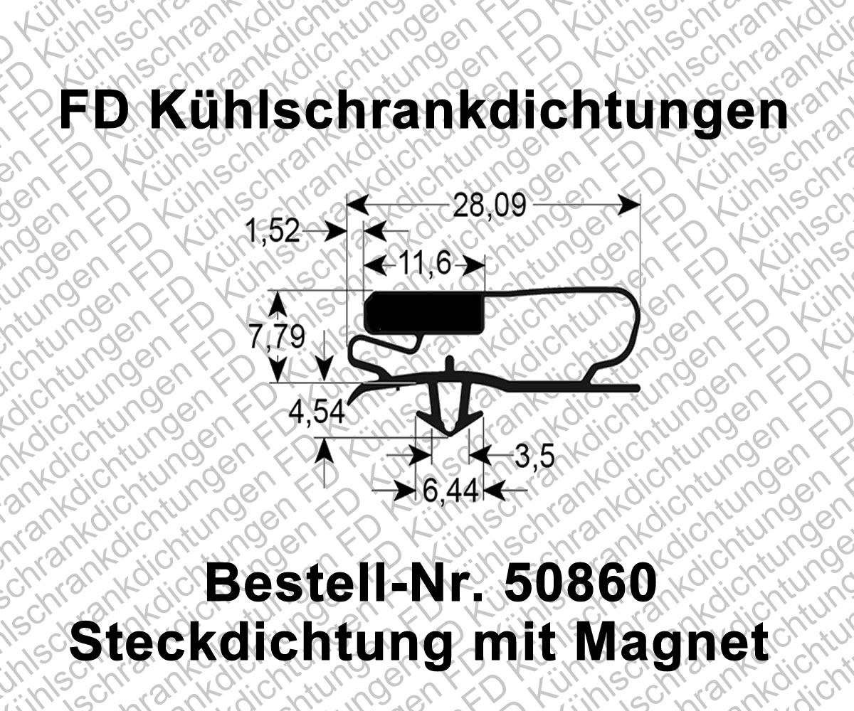 Steckdichtung mit Magnet