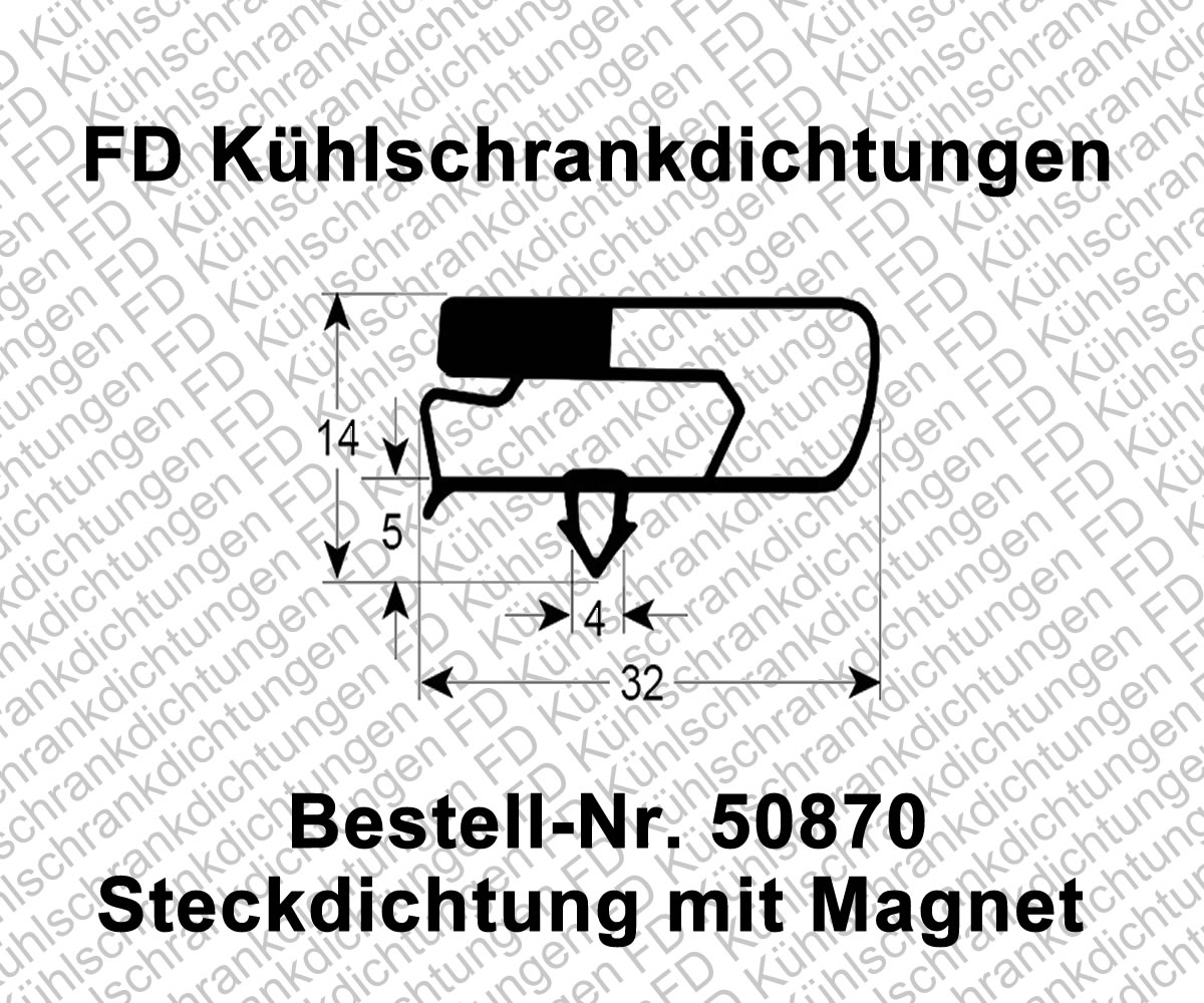 Steckdichtung mit Magnet