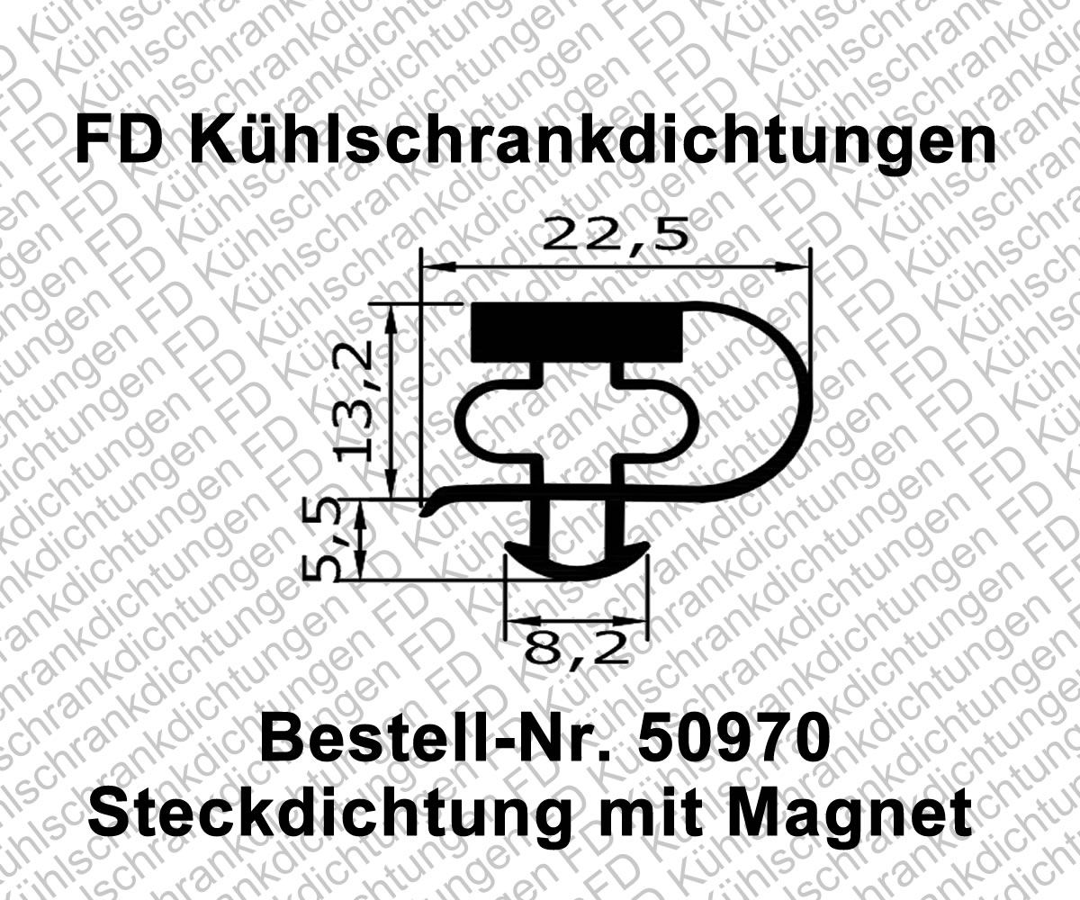 Steckdichtung mit Magnet