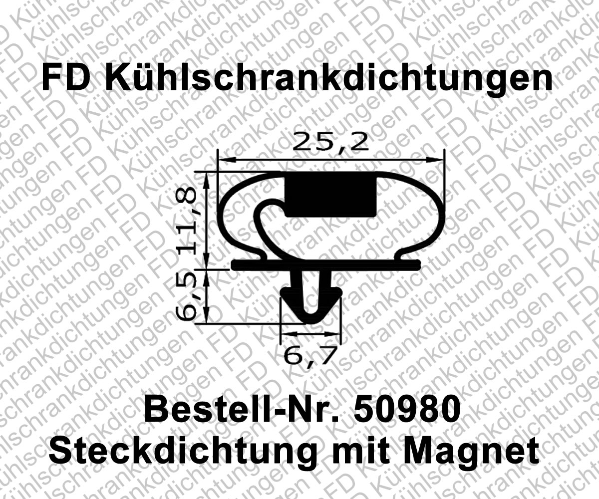 Steckdichtung mit Magnet