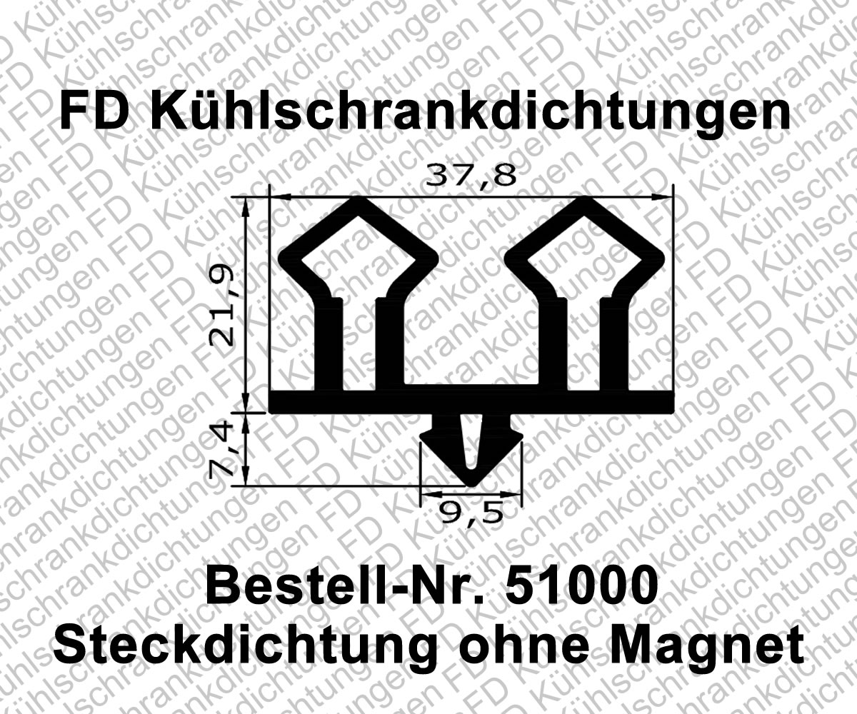 Steckdichtung ohne Magnet