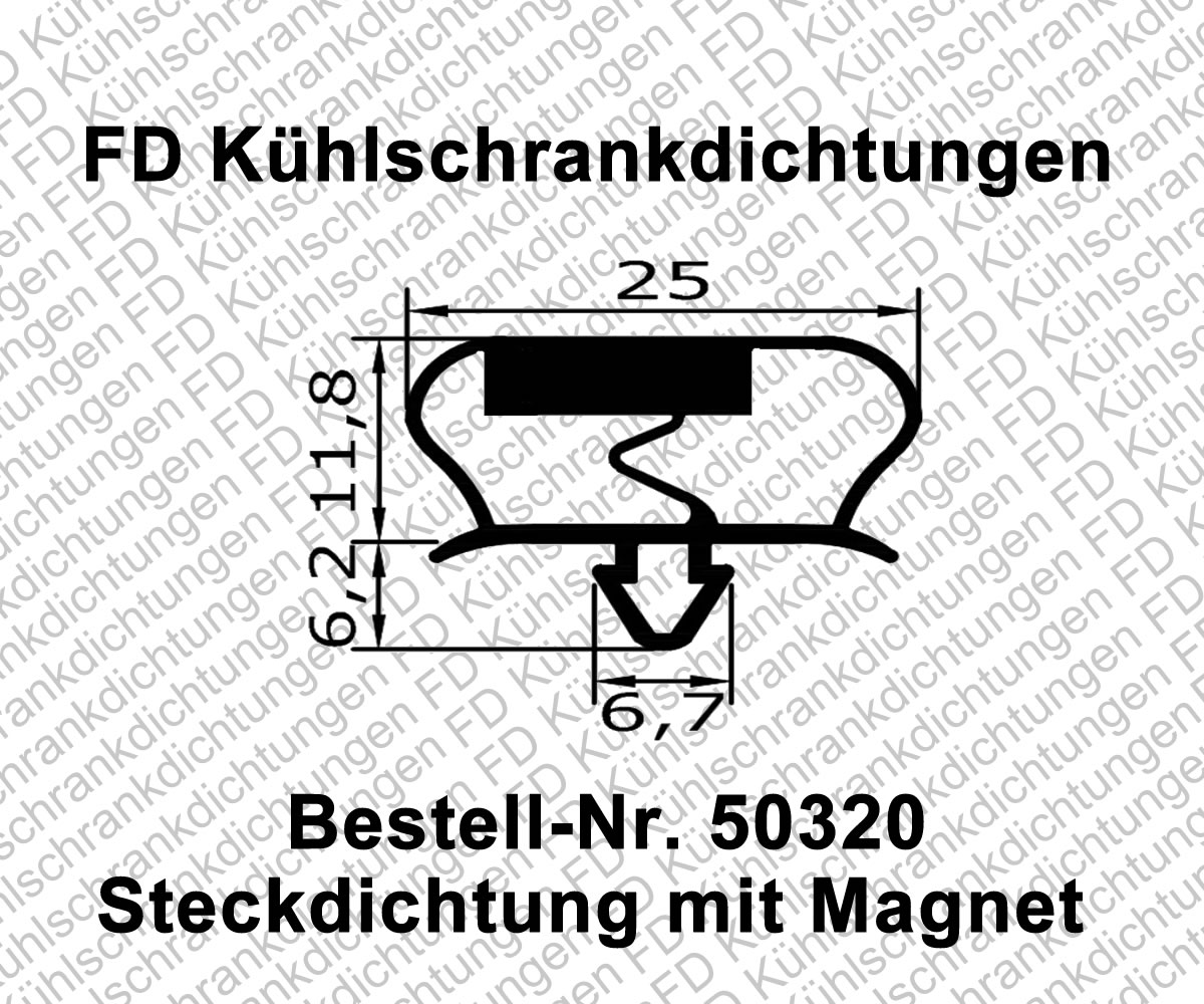 Steckdichtung mit Magnet