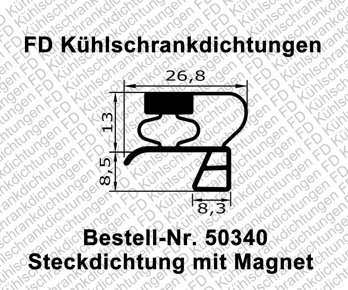 Steckdichtung mit Magnet