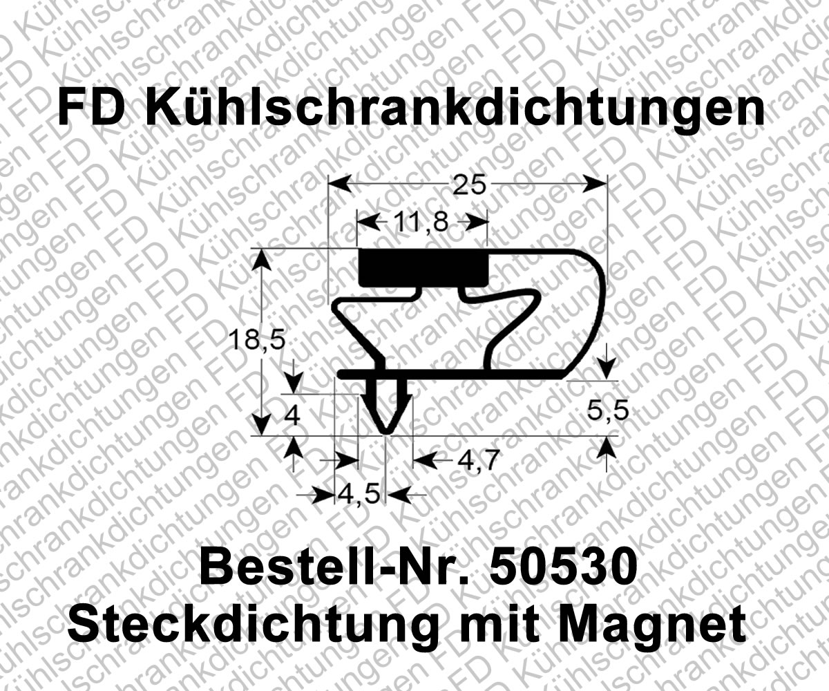 Steckdichtung mit Magnet