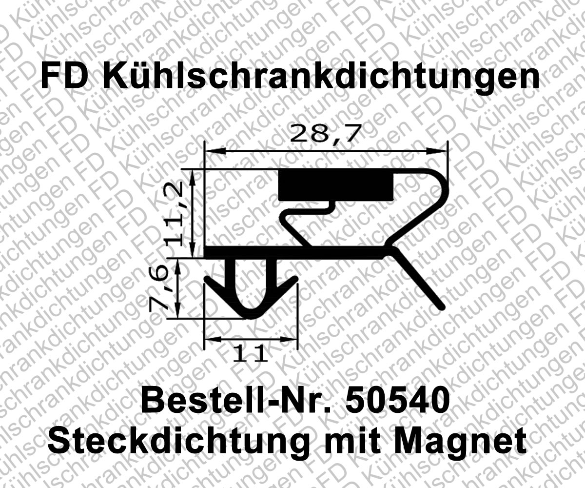 Steckdichtung mit Magnet