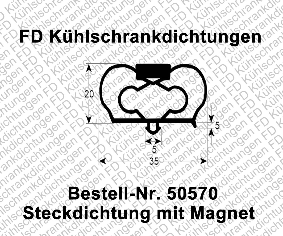 Steckdichtung mit Magnet