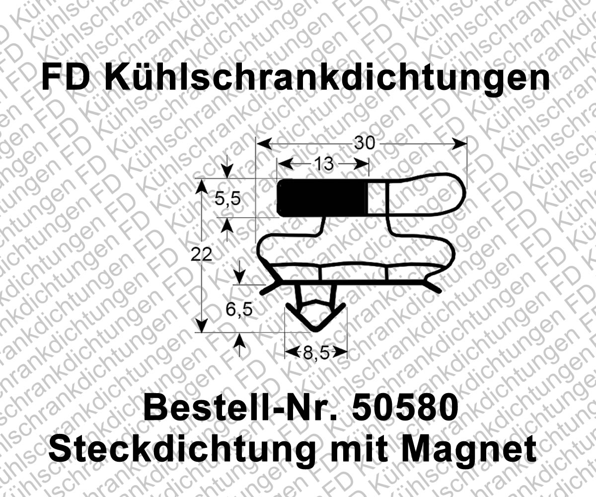 Steckdichtung mit Magnet
