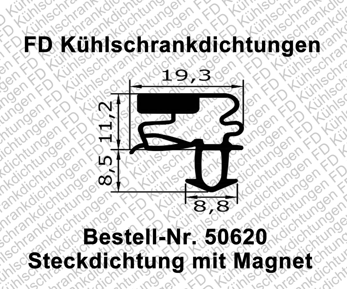 Steckdichtung mit Magnet