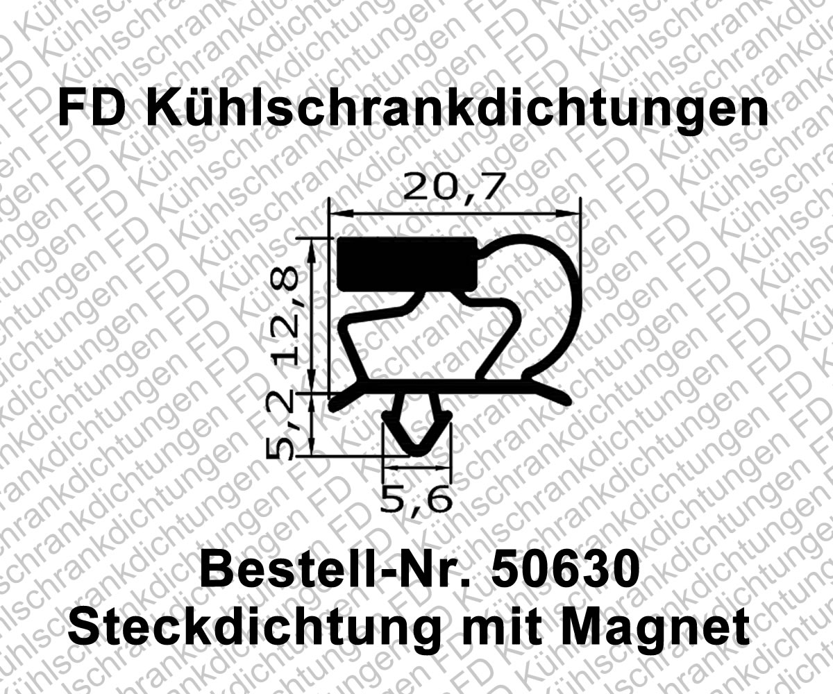Steckdichtung mit Magnet