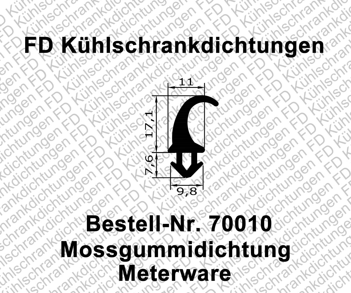 Moosgummidichtung Meterware