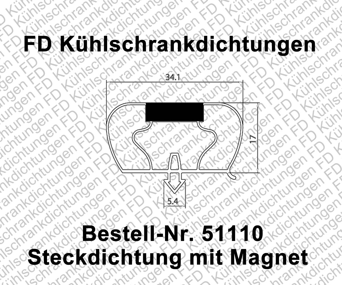 Steckdichtung mit Magnet