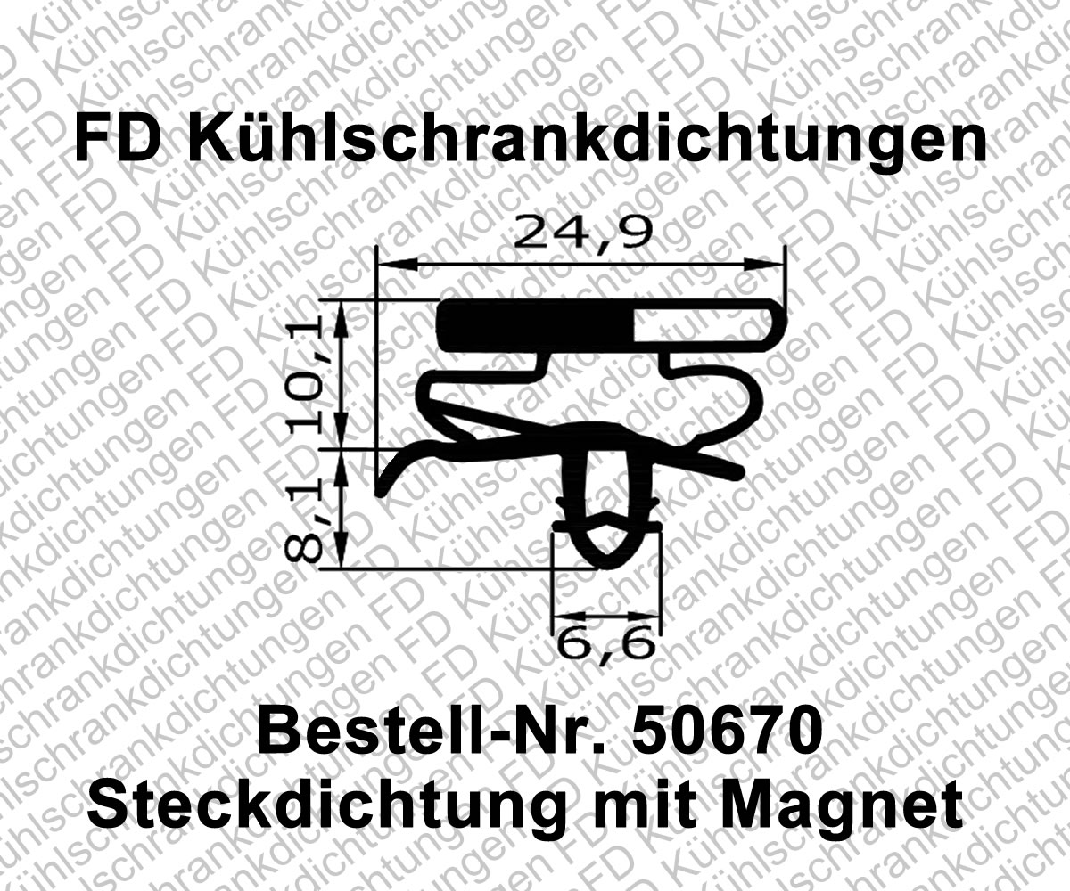 Steckdichtung mit Magnet