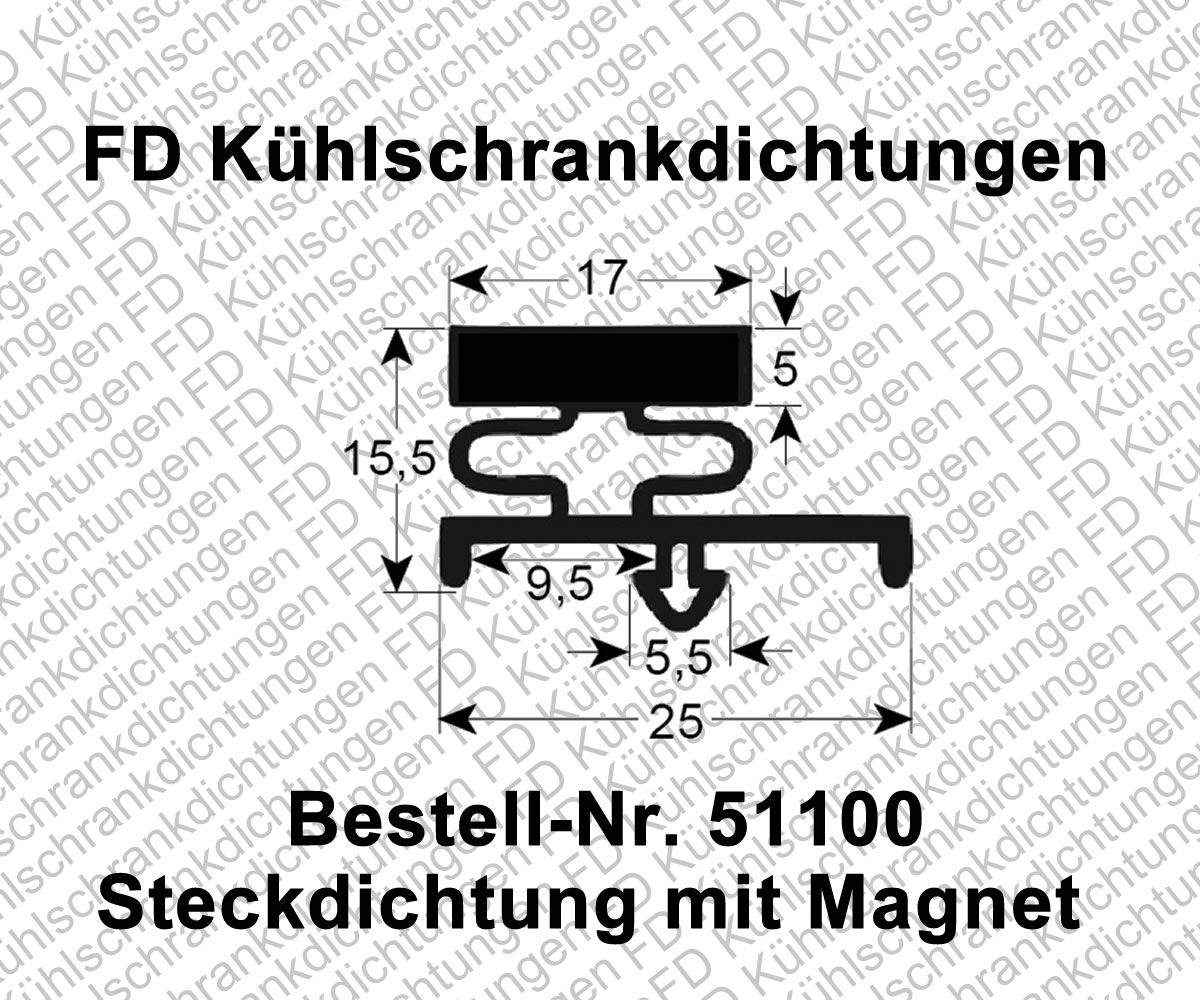Steckdichtung mit Magnet