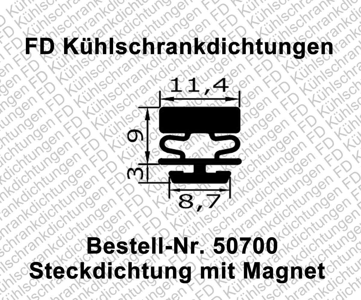 Steckdichtung mit Magnet