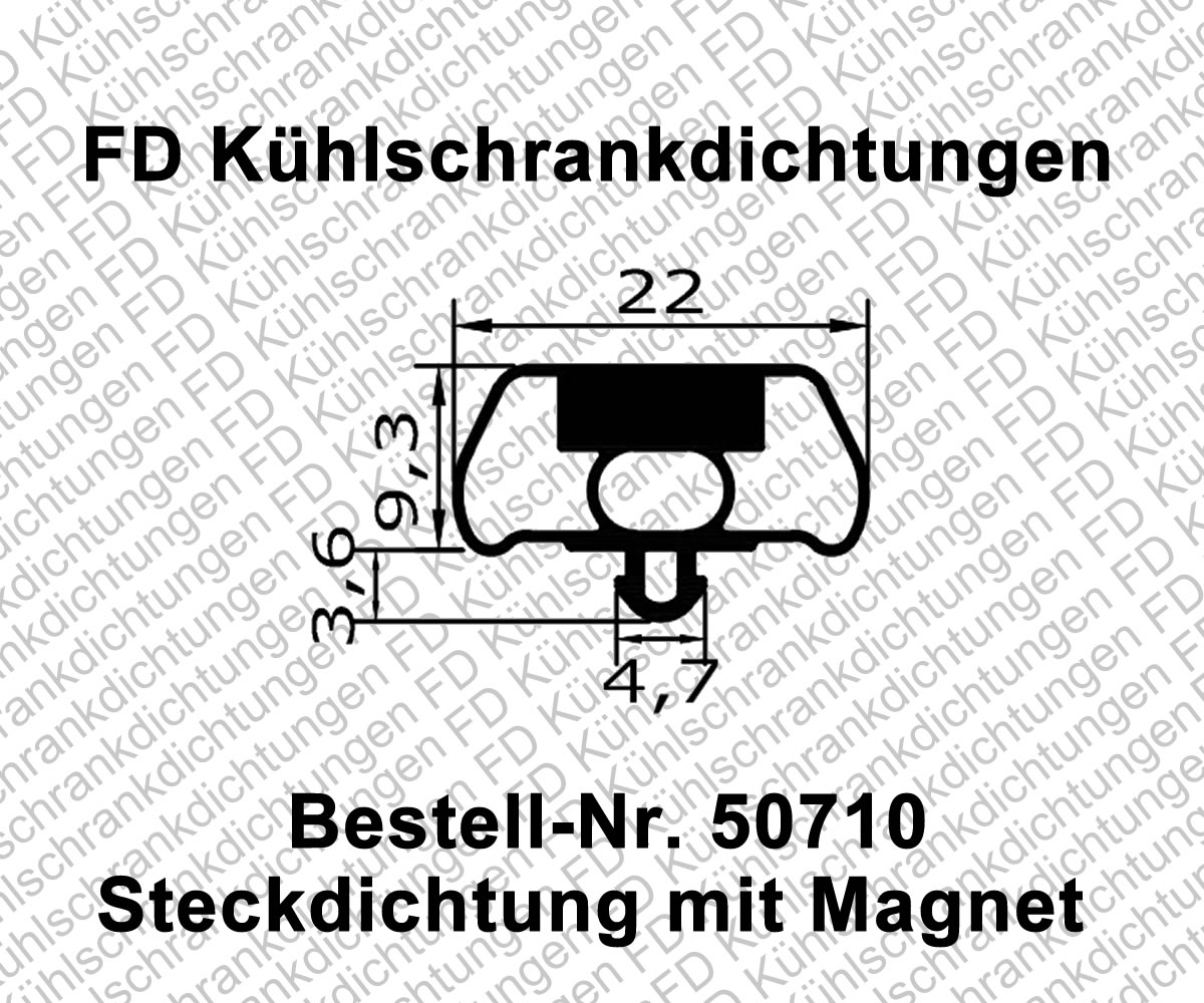 Steckdichtung mit Magnet