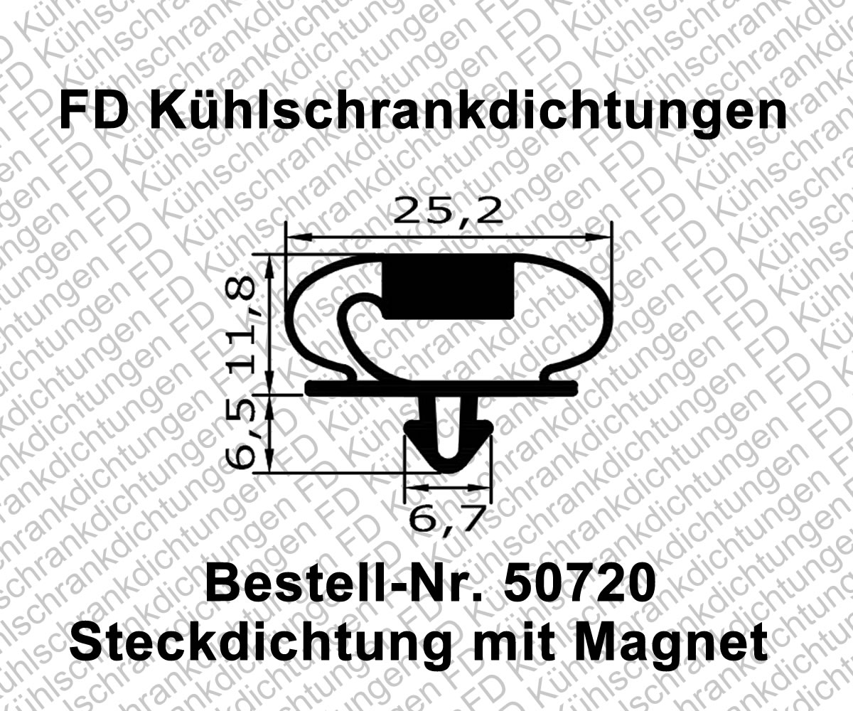 Steckdichtung mit Magnet