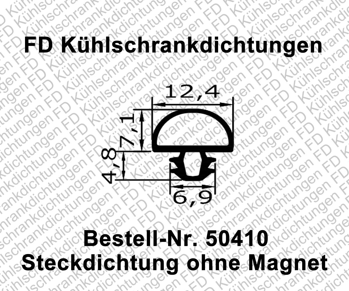 Steckdichtung ohne Magnet
