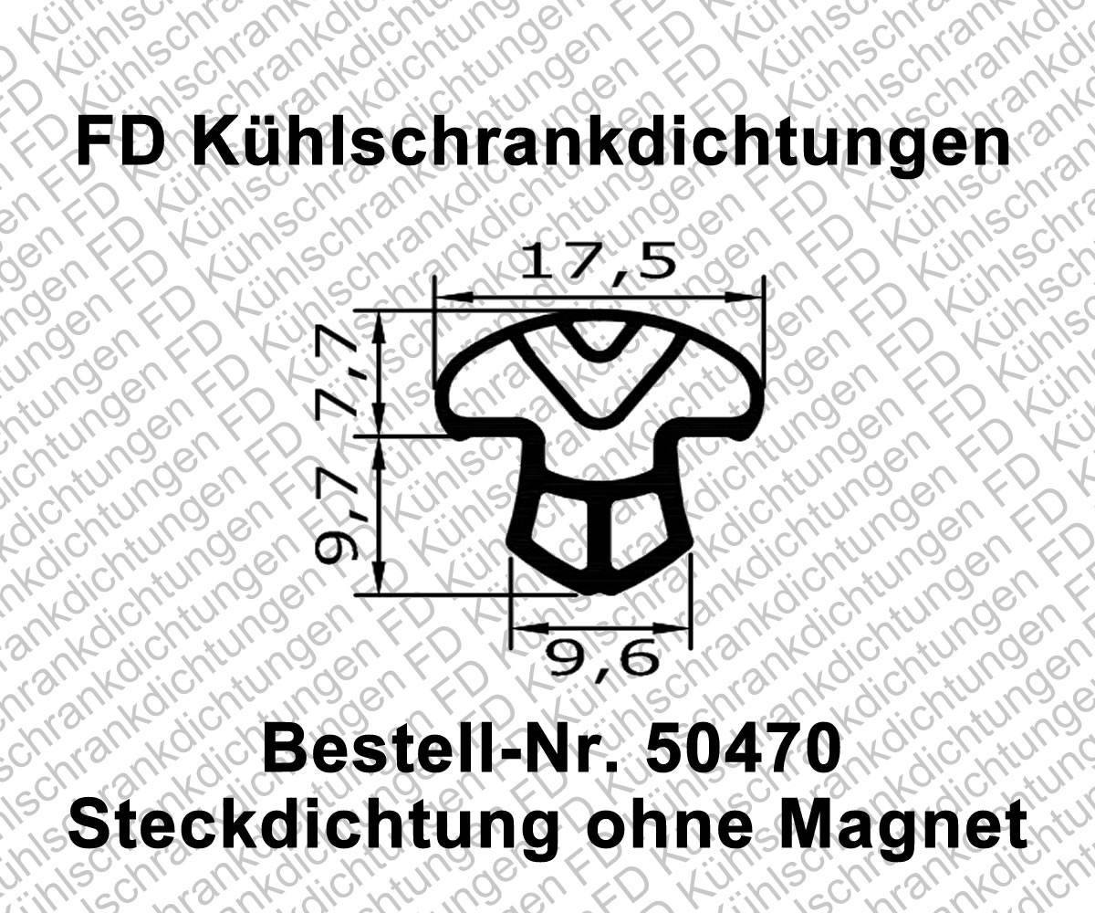 Steckdichtung ohne Magnet