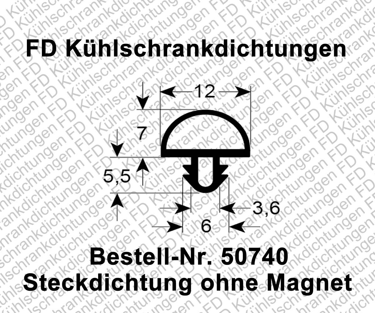 Steckdichtung ohne Magnet