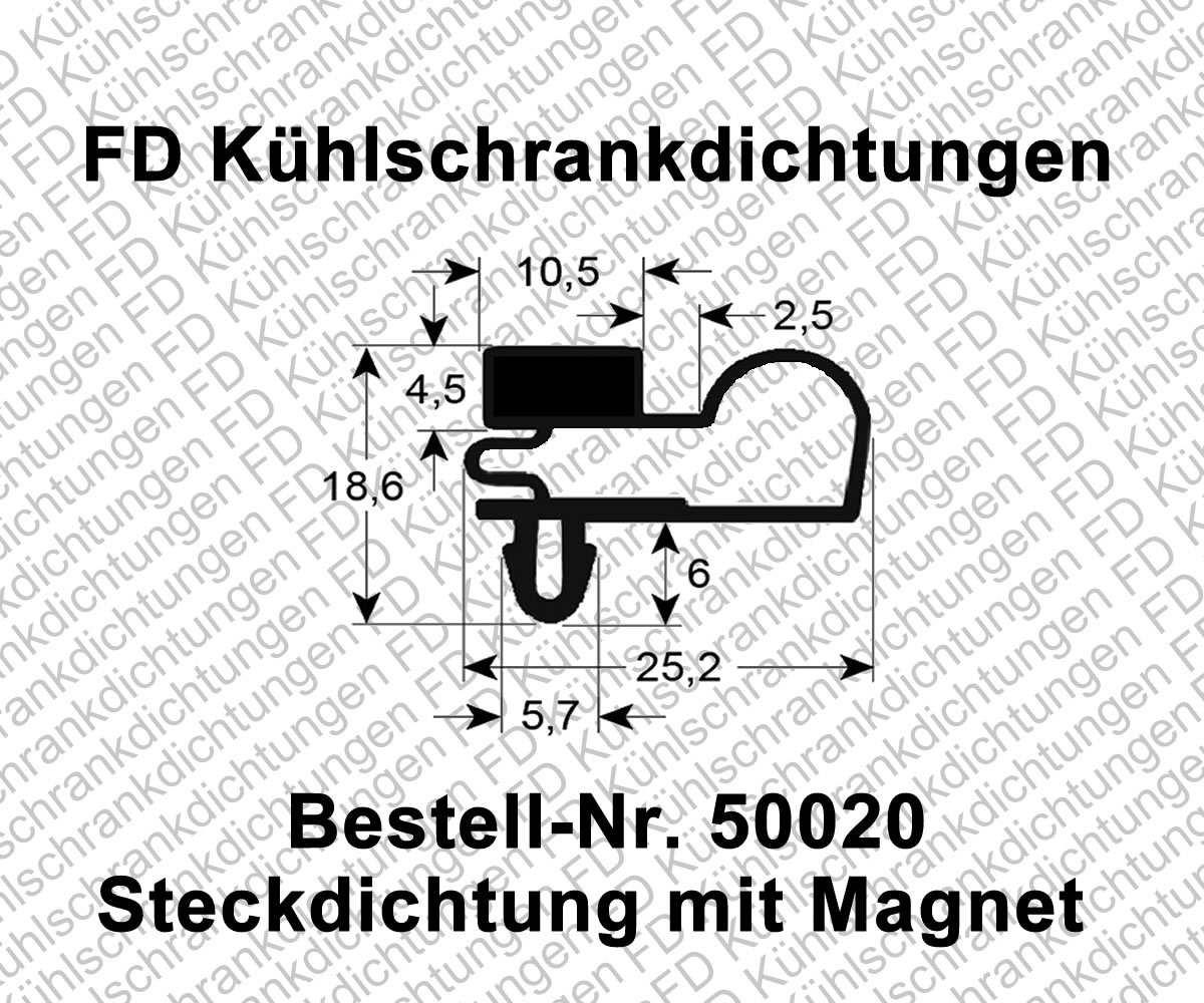 Steckdichtung mit Magnet